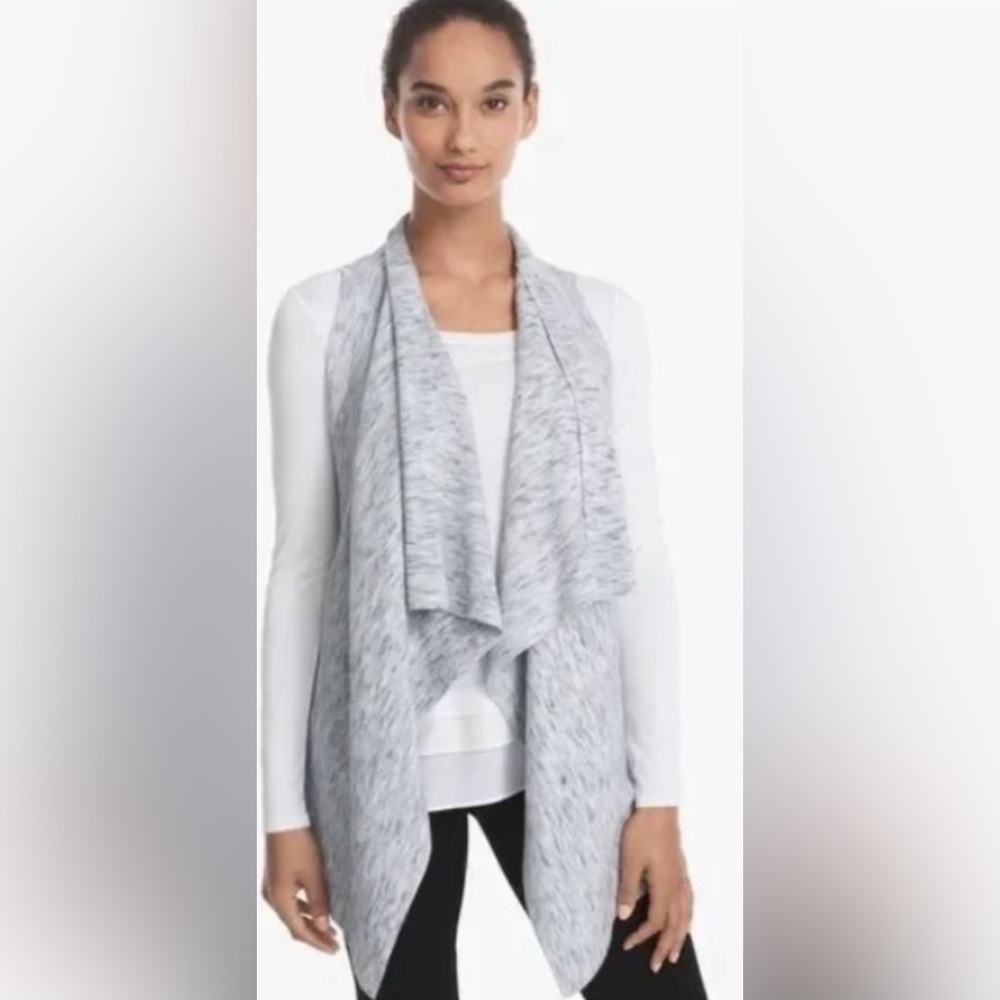 WHBM Sleeveless Open Front Cardigan Vest